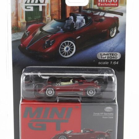 TRUESCALE 1/64 PAGANI | ZONDA HP BARCHETTA LHD 2018 | RED BLACK