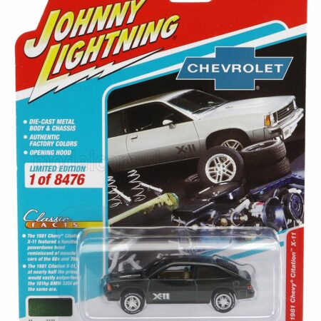 JOHNNY LIGHTNING 1/64 CHEVROLET | CITATION X-11 1981 | GREEN