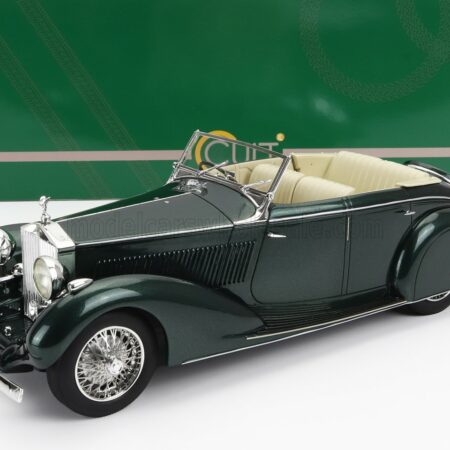 CULT-SCALE MODELS 1/18 ROLLS ROYCE | 25-30 GURNEY NUTTING ALL WEATHER CABRIOLET OPEN 1937 | GREEN