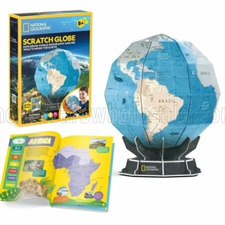 CUBICFUN  PUZZLE | KIT 3D IN FOAM NATIONAL GEOGRAPHIC MAPPAMONDO CM. 20.5x20.5x24.5 - 32 PEZZI - 32 PIECES | /