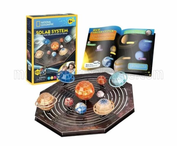 CUBICFUN  PUZZLE | KIT 3D IN FOAM NATIONAL GEOGRAPHIC SISTEMA SOLARE CM. 45x39x12 - 173 PEZZI - 173 PIECES | /