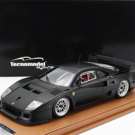 TECNOMODEL 1/18 FERRARI | F40 LM PRESS VERSION 1996 - BBS SILVER WHEELS | MATT BLACK