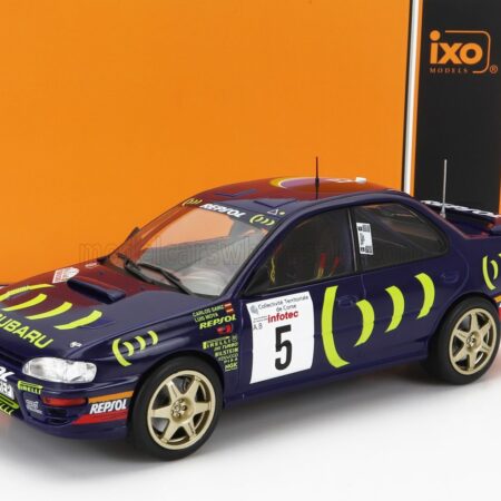 IXO-MODELS 1/24 SUBARU | IMPREZA 555 REPSOL N 5 RALLY TOUR DE CORSE 1995 C.SAINZ - L.MOYA | BLUE YELLOW