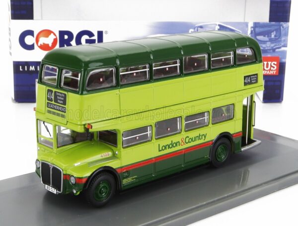 CORGI 1/76 AEC | RM AUTOBUS LONDON & COUNTRY 414 LEATHERHEAD 1960 | 2 TONE GREEN