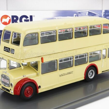 CORGI 1/76 BRISTOL | LODEKKA FS68 AUTOBUS WILTS AND DORSET 38A SALISBURY LIMITED STOP 1956 | CREAM RED