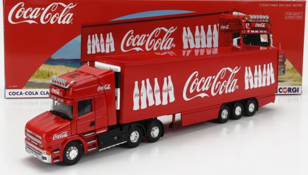 CORGI 1/50 SCANIA | T480 TRUCK SEMI-FRIGO COCA-COLA 1999 | RED