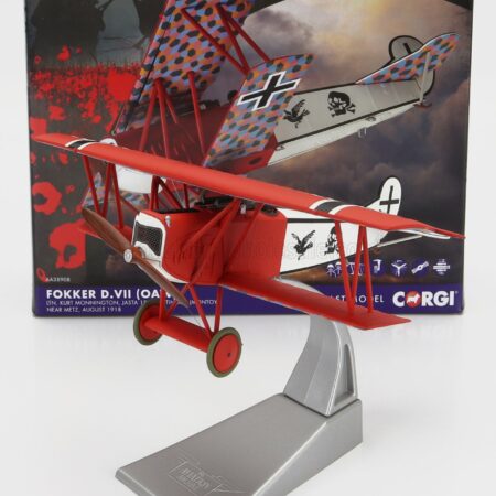 CORGI 1/48 FOKKER | D.VII OAW MILITARY AIRPLANE 1918 | MILITARY RED WHITE