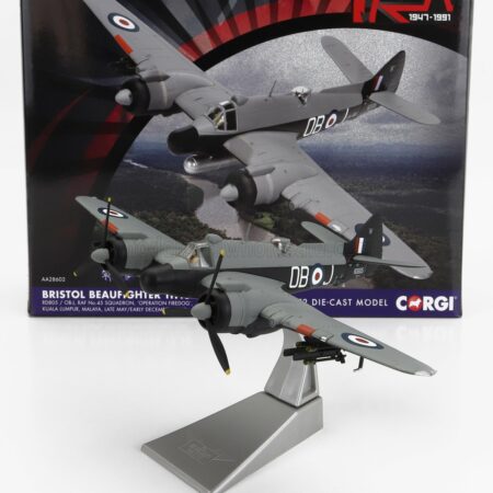 CORGI 1/72 BRISTOL | TF.10 BEAUFIGHTER MILITARY AIRPLANE 1949 | MILITARY GREY