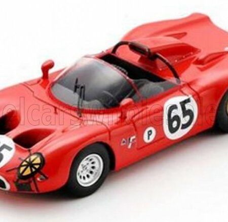 SPARK-MODEL 1/43 ALFA ROMEO | 33 SPIDER TEAM AUTODELTA N 65 12h SEBRING 1967 A.DE ADAMICH - T.ZECCOLI | RED