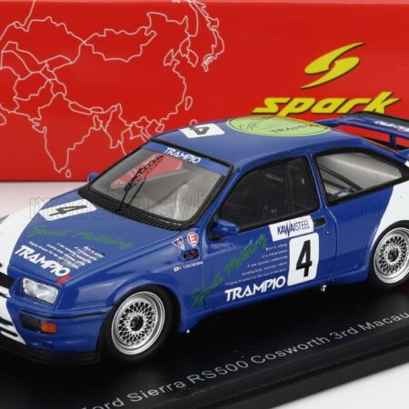 SPARK-MODEL 1/43 FORD ENGLAND | SIERRA RS500 COSWORTH N 4 3rd MACAU GUIA RACE 1989 HISASHI YOKOSHIMA | BLUE WHITE