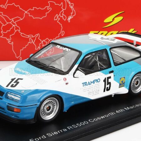 SPARK-MODEL 1/43 FORD ENGLAND | SIERRA RS500 COSWORTH N 15 4th MACAU GUIA RACE 1988 NAOKI NAGASAKA | LIGHT BLUE WHITE RED