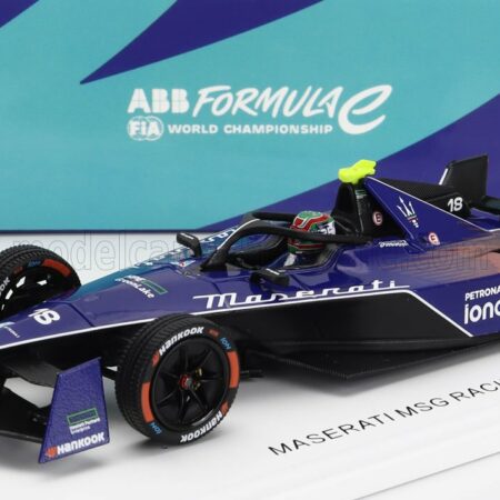 SPARK-MODEL 1/43 MASERATI | FORMULA-E TIPO FOLGORE TEAM MSG RACING N 18 SEASON 2023-2024 JEHAN DARUVALA | BLUE PINK