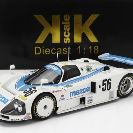 KK-SCALE 1/18 MAZDA | 787B 2.6L TEAM MAZDASPEED CO. LTD. ORECA N 56 24h LE MANS 1991 T.TORINO - Y.TERADA - P.DIEUDONNE | WHITE LIGHT BLUE