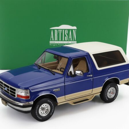 GREENLIGHT 1/18 FORD USA | BRONCO EDDIE BAUER EDITION 1996 | BLUE WHITE