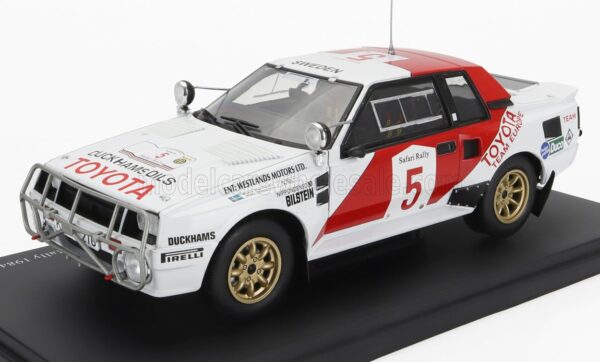 EDICOLA 1/24 TOYOTA | CELICA TWIN CAM TURBO N 5 WINNER RALLY SAFARI 1984 B.WALDEGAARD - H.THORSZELIUS | WHITE RED