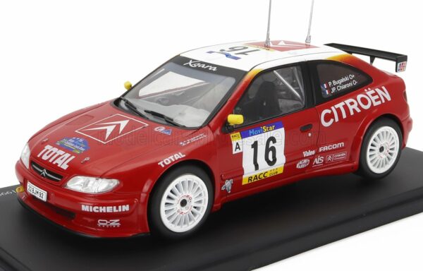 EDICOLA 1/24 CITROEN | XSARA KIT CAR N 16 WINNER RALLY COSTA BRAVA CATALUNYA 1999 P.BUGALSKI - J.CHIARONI | RED WHITE