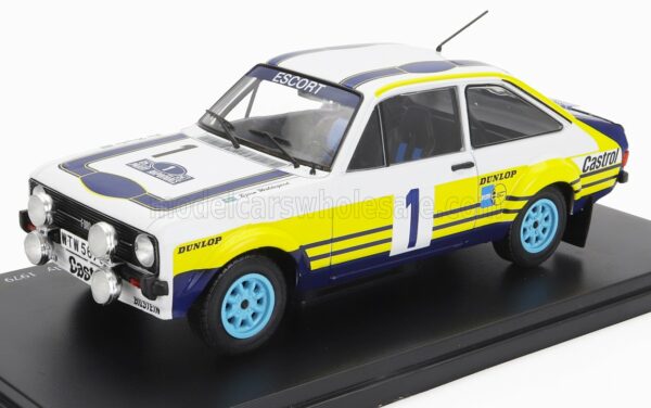 EDICOLA 1/24 FORD ENGLAND | ESCORT RS 1800 MKII N 1 WINNER RALLY ACROPOLIS 1979 B.WALDEGARD - H.THORSZELIUS | WHITE YELLOW BLUE