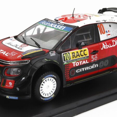 EDICOLA 1/24 CITROEN | C3 WRC ABU DHABI N 10 WINNER RALLY CATALUNYA COSTA DAURADA 2018 SEBASTIAN LOEB - DANIEL ELENA | BLACK RED WHITE