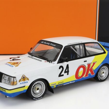 IXO-MODELS 1/18 VOLVO | 240 TURBO TEAM BECKERS N 24 NURBURGRING 1985 P.G.ANDERSSON | WHITE YELLOW BLUE