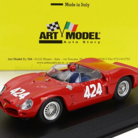 ART-MODEL 1/43 FERRARI | 196 SP s/n 0804 N 424 WINNER RALLY TRENTO-BONDONE 1962 L.SCARFIOTTI | RED