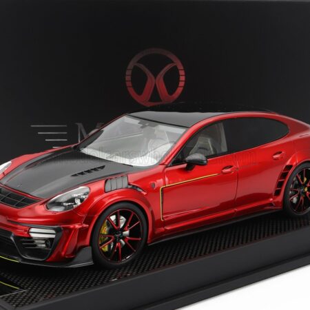 MOTORHELIX 1/18 PORSCHE | PANAMERA MANSORY 2019 | RED MET CARBON