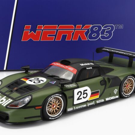 WERK83 1/18 PORSCHE | 911 3.2L GT1 EVO TEAM PORSCHE AG N 25 PRE QUALIFYING 24h LE MANS 1997 T.BOUTSEN - H.J.STUCK - Y.DALMAS | GREEN