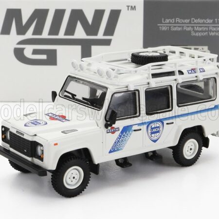 TRUESCALE 1/64 LAND ROVER | DEFENDER 110 ASSISTANCE SAFARI RALLY TEAM MARTINI RACING 1991 | WHITE