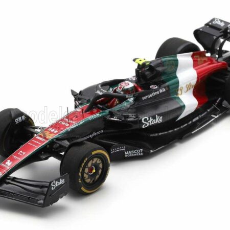 SPARK-MODEL 1/43 ALFA ROMEO | F1  C43 TEAM STAKE N 24 MONZA ITALY GP 2023 GUANYU ZHOU | BLACK RED WHITE GREEN