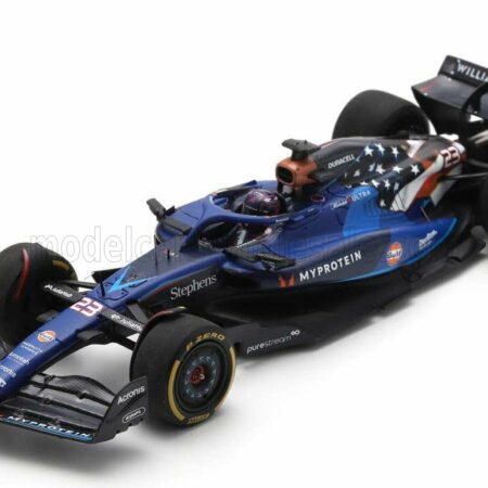 SPARK-MODEL 1/43 WILLIAMS | F1  FW45 TEAM WILLIAMS RACING GULF N 23 AUSTIN USA GP 2023 ALEXANDER ALBON | BLUE