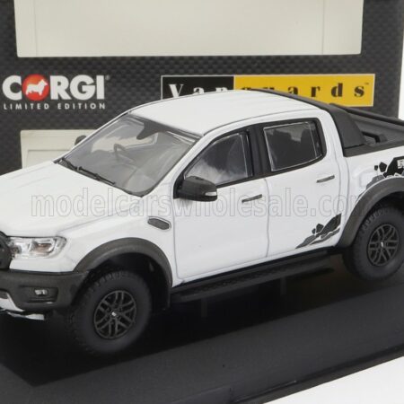 VANGUARDS 1/43 FORD USA | RANGE RAPTOR PICK-UP 2022 | WHITE BLACK