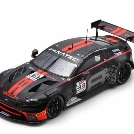 SPARK-MODEL 1/43 ASTON MARTIN | VANTAGE AMR GT3 TEAM BULLIT RACING N 33 24h SPA 2023 J.KINGSLEY - J.RIEGEL - R.LEROUX - R.DEL SARTE | BLACK ORANGE