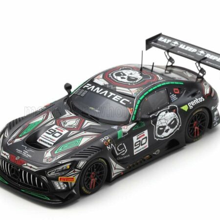 SPARK-MODEL 1/43 MERCEDES BENZ | AMG GT3 TEAM MADPANDA MOTORSPORT N 90 24h SPA 2023  EZEQUIEL COMPANC - MAGNUS GUSTAVSEN - ALEXEY NESOV - JESSE SALMENAUTIO | BLACK