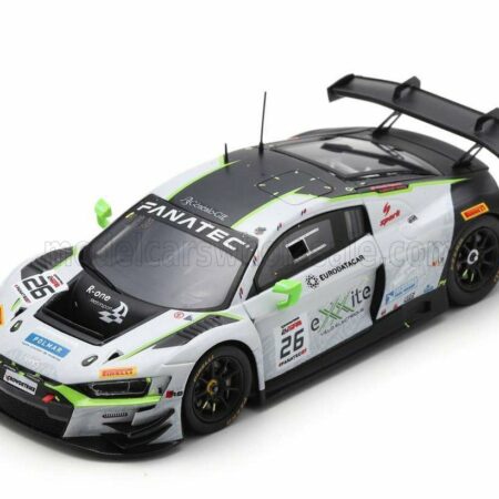 SPARK-MODEL 1/43 AUDI | R8 LMS GT3 EVO II TEAM AUDI SPORT SAINTELOC N 26 3rd SILVER CUP 24h SPA 2023 E.BASTARD - P.EVRAD - G.DEMOUSTIER - A.DOQUIN | WHITE