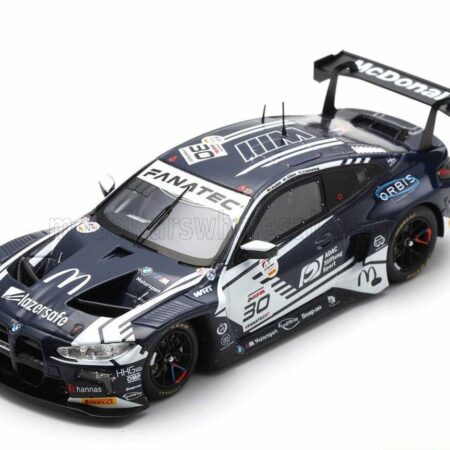 SPARK-MODEL 1/43 BMW | 4-SERIES M4 TEAM WRT N 30 2nd GOLD CUP 24h SPA 2023 J.B.SIMMENAUER - C.WILLIAMS - N.KRUTTEN | BLACK WHITE