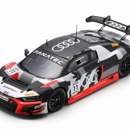 SPARK-MODEL 1/43 AUDI | R8 LMS GT3 EVO II TEAM AUDI SPORT COMTOYOU N 11 8th 24h SPA 2023 C.HAASE - G.MAGNUS - F.VERVISCH | SILVER BLACK RED