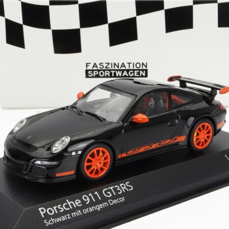 MINICHAMPS 1/43 PORSCHE | 911 997 GT3 RS COUPE 2006 | BLACK ORANGE