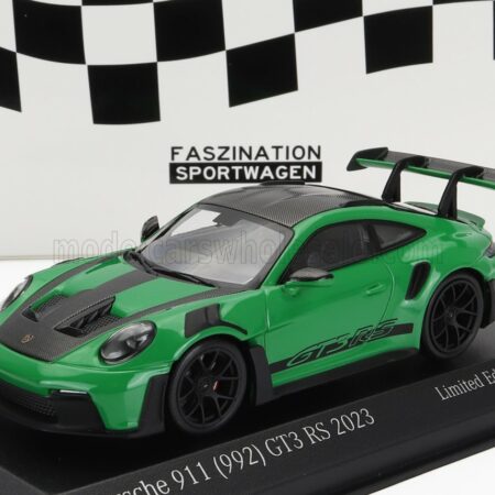 MINICHAMPS 1/43 PORSCHE | 911 992 GT3 RS COUPE WEISSACH PACKAGE 2023 | GREEN BLACK