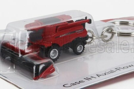 UNIVERSAL HOBBIES 1/87 CASE-IH | PORTACHIAVI - KEYRING 9240 AXIAL FLOW MIETITREBBIA HARVESTER 2010 | RED BLACK