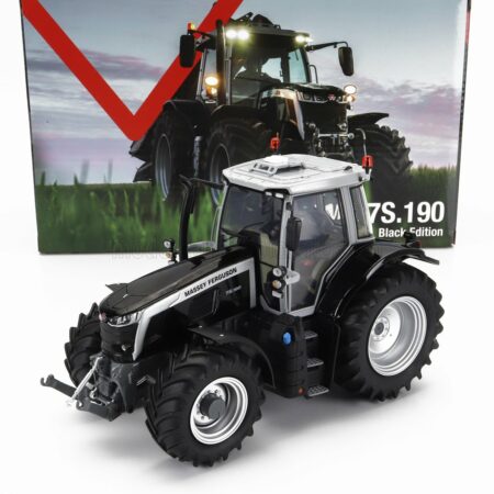 UNIVERSAL HOBBIES 1/32 MASSEY FERGUSON | MF7S.190 TRACTOR BLACK EDITION 2022 | BLACK SILVER