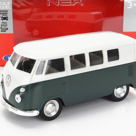 WELLY 1/34 VOLKSWAGEN | T1 MINIBUS 1962 | GREEN WHITE