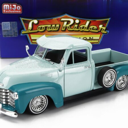 WELLY 1/24 CHEVROLET | 3100 PICK-UP LOW RIDER 1953 | 2 TONE GREEN