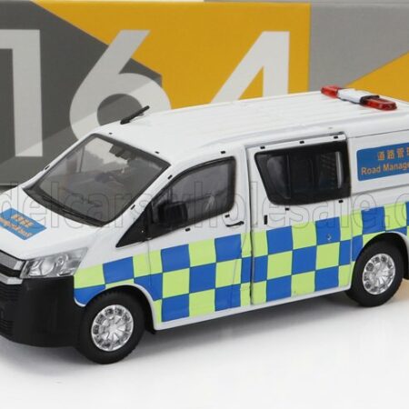 TINY TOYS 1/64 TOYOTA | HIACE MINIBUS HONG KONG POLICE 2009 | WHITE BLUE YELLOW