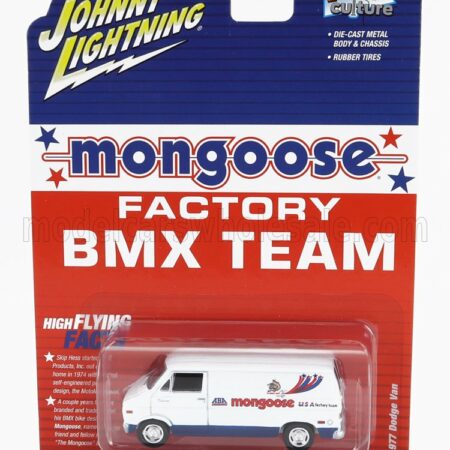 JOHNNY LIGHTNING 1/64 CHEVROLET | G20 VAN MONGOOSE 1976 | WHITE