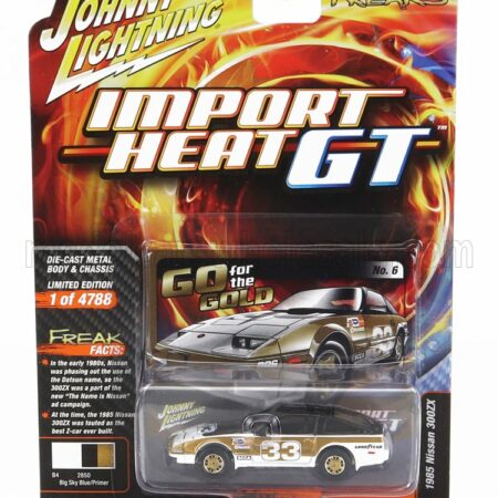 JOHNNY LIGHTNING 1/64 NISSAN | 300ZX N 33 IMPORT HEAT GT 1985 | BLACK GOLD WHITE