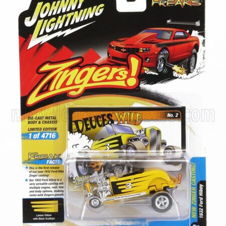 JOHNNY LIGHTNING 1/64 FORD USA | HIBOY ZINGER CUSTOM 1932 | YELLOW