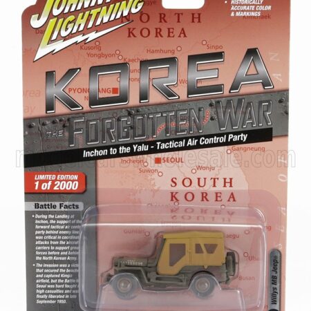 JOHNNY LIGHTNING 1/64 JEEP | WILLYS MILITARY KOREA 1945 | MILITARY GREEN