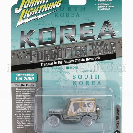 JOHNNY LIGHTNING 1/64 JEEP | WILLYS MILITARY KOREA 1945 | MILITARY GREEN