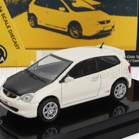 PARAGON-MODELS 1/64 HONDA | CIVIC TYPE-R EP3 LHD 2001 | WHITE BLACK