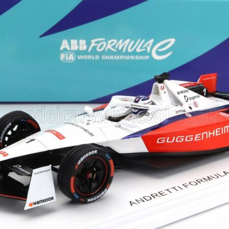 SPARK-MODEL 1/43 PORSCHE | FORMULA-E 99X ELCTRIC TEAM ANDRETTI N 1 SEASON 2023-2024 JAKE DENNIS | WHITE RED BLACK