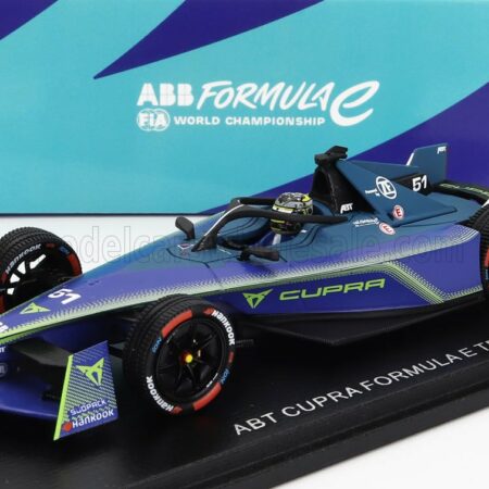 SPARK-MODEL 1/43 MAHINDRA | FORMULA-E M9 ELECTRO TEAM ABT CUPRA N 51 SEASON 2023-2024 NICO MULLER | BLUE YELLOW